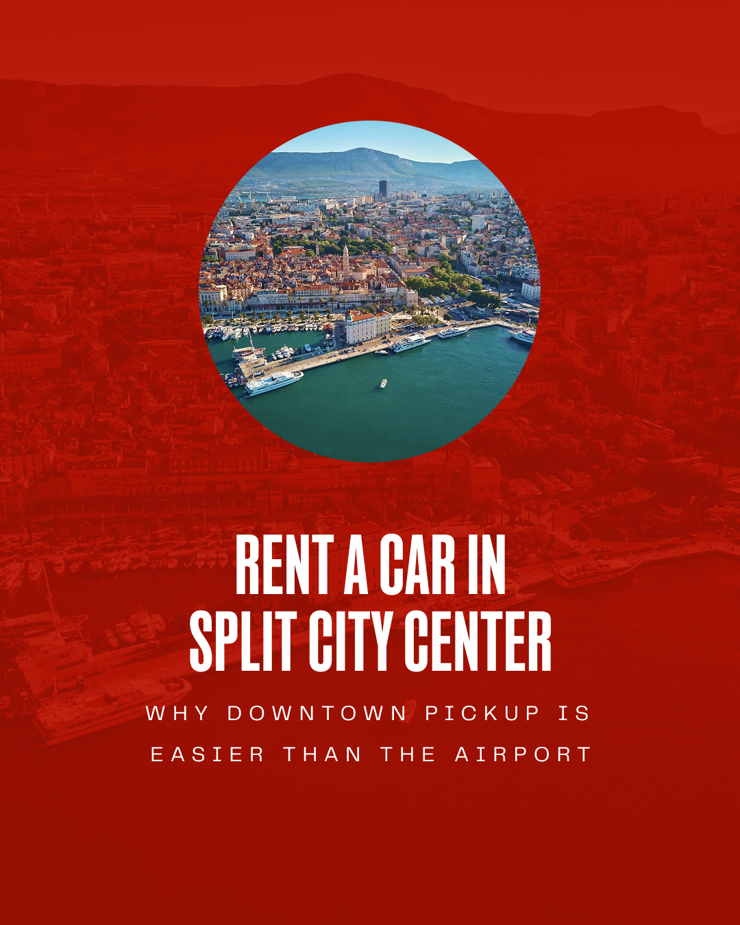 Picking up your car in Split city center puts you right in the heart of the action